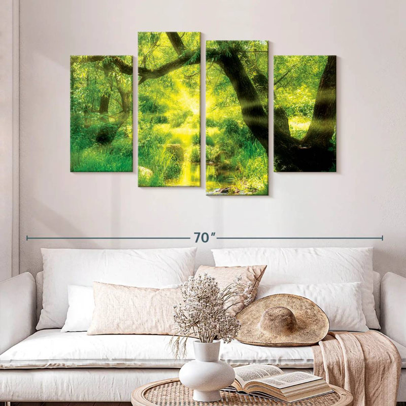 Kerrick Forest Sunburst, 32" H x 52" W