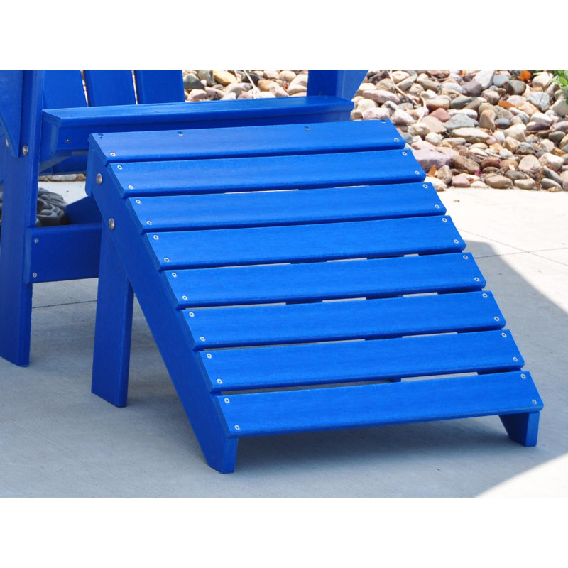 Repose-pieds traditionnel, Bleu