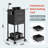 Rolling Craft Cart Metal Storage Cart with Lockable Drawer Salon SPA Trolley-93101722