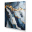 Art mural doré et bleu Geode II - encre liquide abstraite-1820238230-1636443116