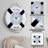 Yatendra Ocean Voyager Silent Wall Clock - Blue & White Nautical Coastal Charm