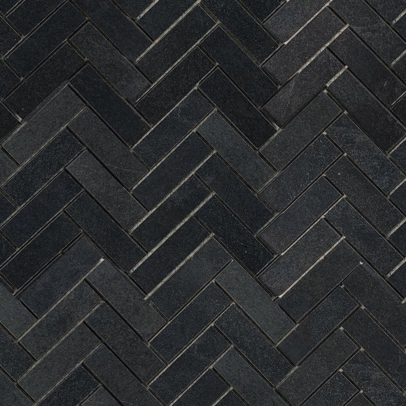 Burlington 1X3 Herringbone Porcelain Mosaic, Anthracite