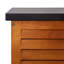 Rosalind Wheeler Cypher 117 cm W 190 L Eucalyptus Solid Wood Deck Box
