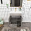 Ensemble de meuble-lavabo simple 24 po avec plateau en céramique Jacyion