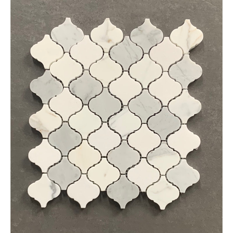 Carreau de mosaïque en marbre 1,94 po x 2 po