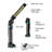 Rechargeable LED Work Light, Rotating And Folding Torch, Battery Powered With Magnetic Base, 5 Mode COB Flashlight