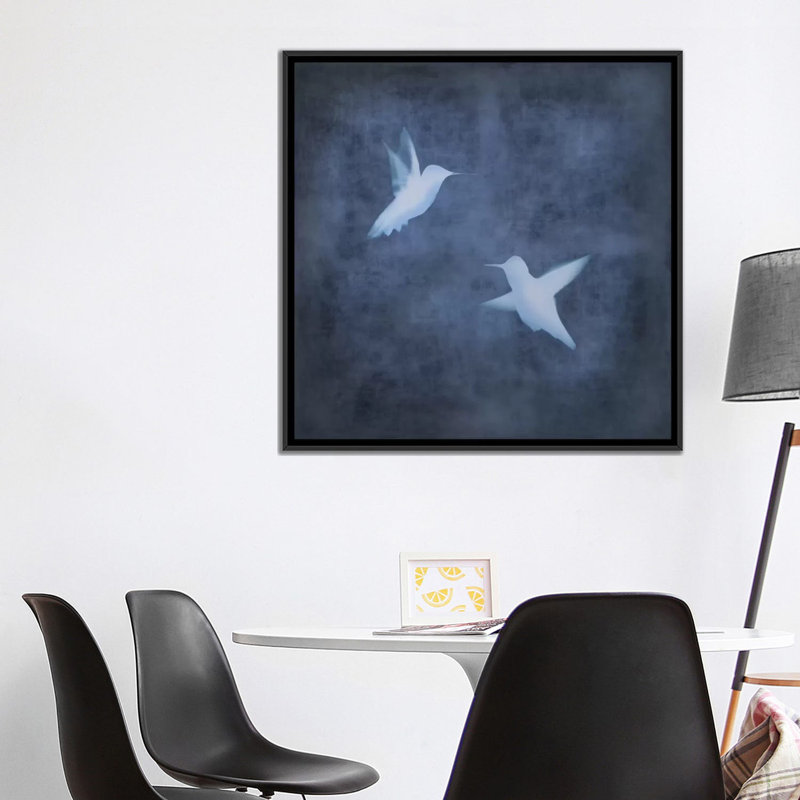 «Flight II», reproduction d'art sur toile, H 18 po x l 18 po x P 1,5 po, Toile avec cadre noir, Pas de tapis