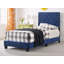 Lit simple en velours bleu marine Modena-83537957-83537952