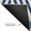 Tapis bleu marine lavable à la machine de qualité supérieure 8 pi x 10 pi Cerrito AMF550-104003342