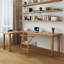 Bureau moderne en bois massif en forme de L-1075776766