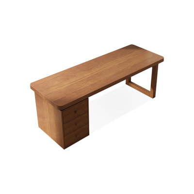 Modern and simple rectangular desk with cabinets