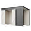 Remise de rangement extérieure en métal 10 pi x 4 pi pour porte de jardin verrouillable avec cadre de plancher-135814791