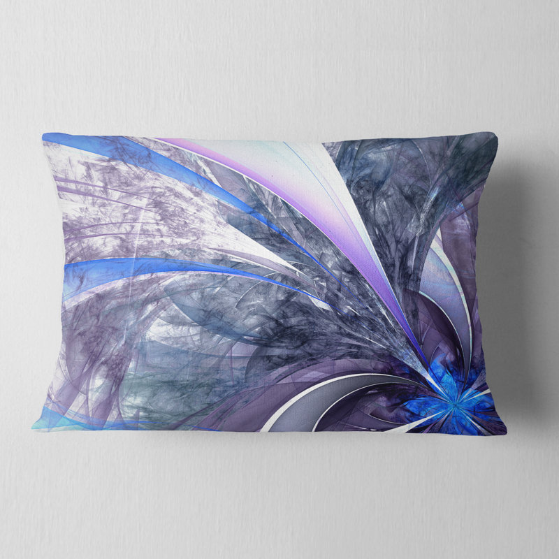 Coussin lombaire à motif floral fractal