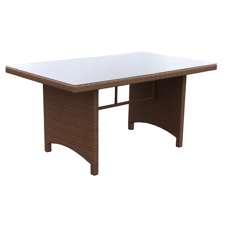 Dreyer Rectangular Wicker Outdoor Dining Table , cm W cm D, 150cm W x 90cm D