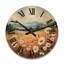 Horloge murale en bois massif Marcellous-1272192110