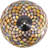 Tiffany-Style Stained Glass Floor Lamp, Antique Bronze Pole With Fish Scale Design - 70" Height, 16" Shade Width