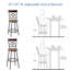 Tabouret de comptoir pivotant 24 po Bumpy-639769028