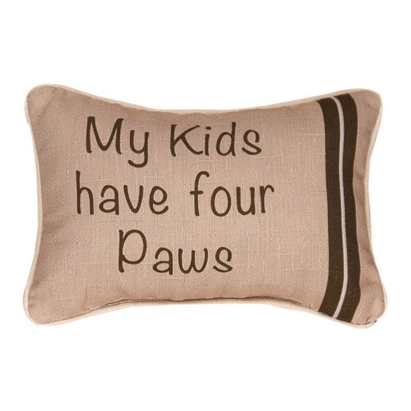Coussin décoratif manuel 12,5 po x 8 po Brown Woodworkers & Weavers