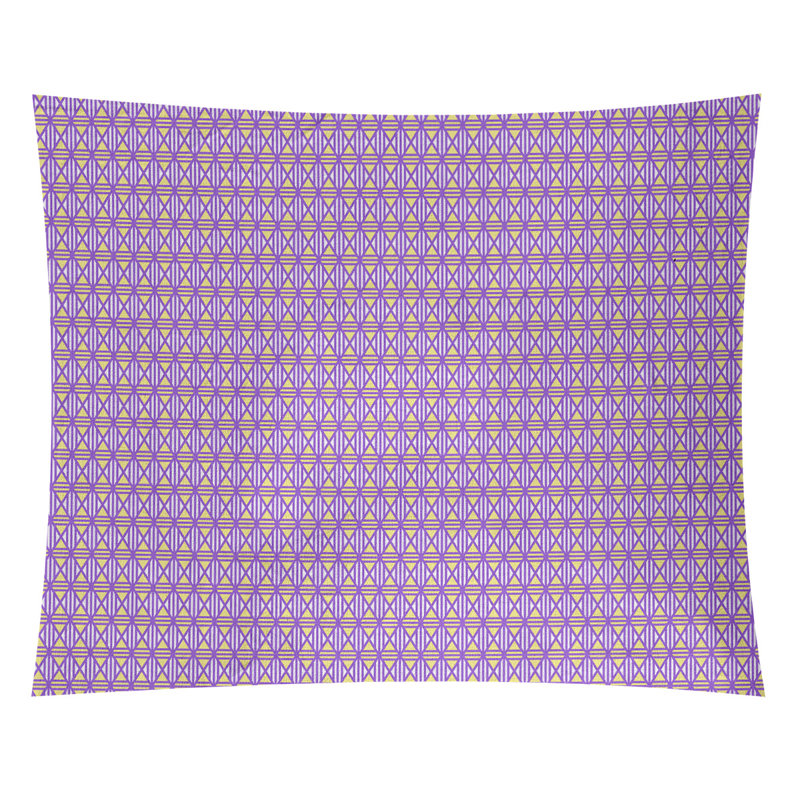 Tapisserie «Avicia Lined Diamonds» par Katelyn Elizabeth, H 27,5 po x l 37,5 po, Intérieur / extérieur