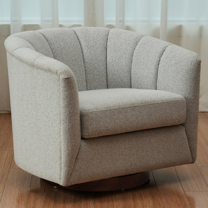 Fauteuil pivotant Graceful Curve, Ivoire ivoire