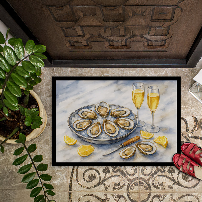 Oyster Elegance Doormat, 24" W x 36" L