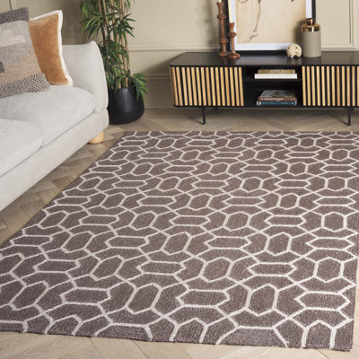 Tapis à chaînette beige