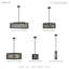 Lustre tambour Spoutnik à 5 lumières Emilia-406399622