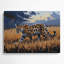 Faune, chat sauvage africain, art mural en métal brun-200372591