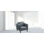 Chaise en tissu gris anthracite Kwalité Imports Brayden