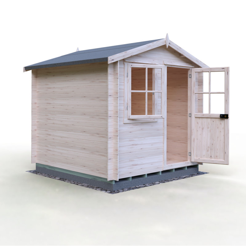 Poche 8 x 8 Ft. 19mm Log Cabin, No