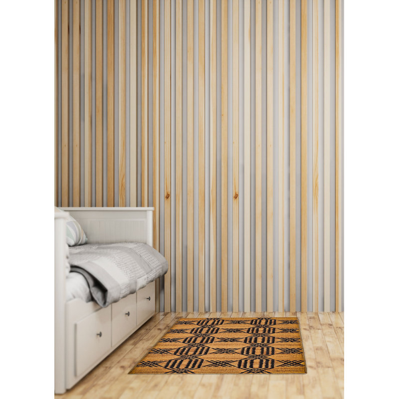 Palas Denizli Brown Kilim 4'3" x 5'11"