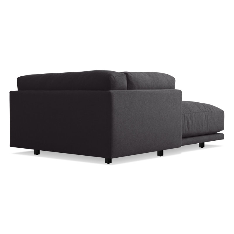 Sunday Chaise Lounge, Left Hand Facing, Camel Velvet Polyester Blend