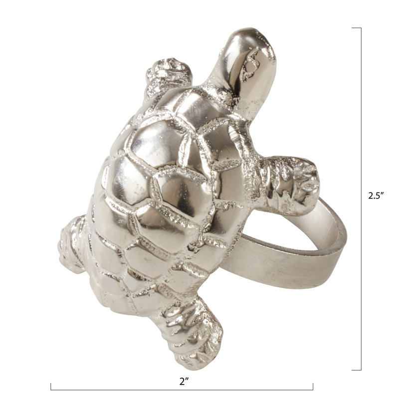 Anneau de serviette en tortue design