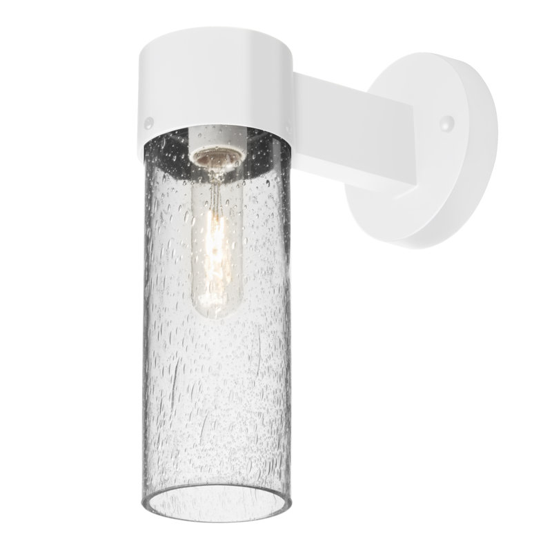 Cattalina Wall Light, Clear, White, 11.5" H x 5" W x 8.5" D