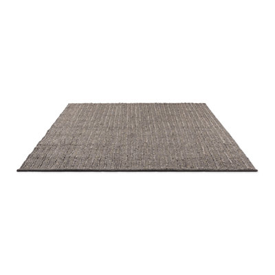 Craft Flatweave Chevron Area Rug in Stone