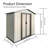 Outdoor Storage Garden Shed 5Ftx3ft Apex Roof