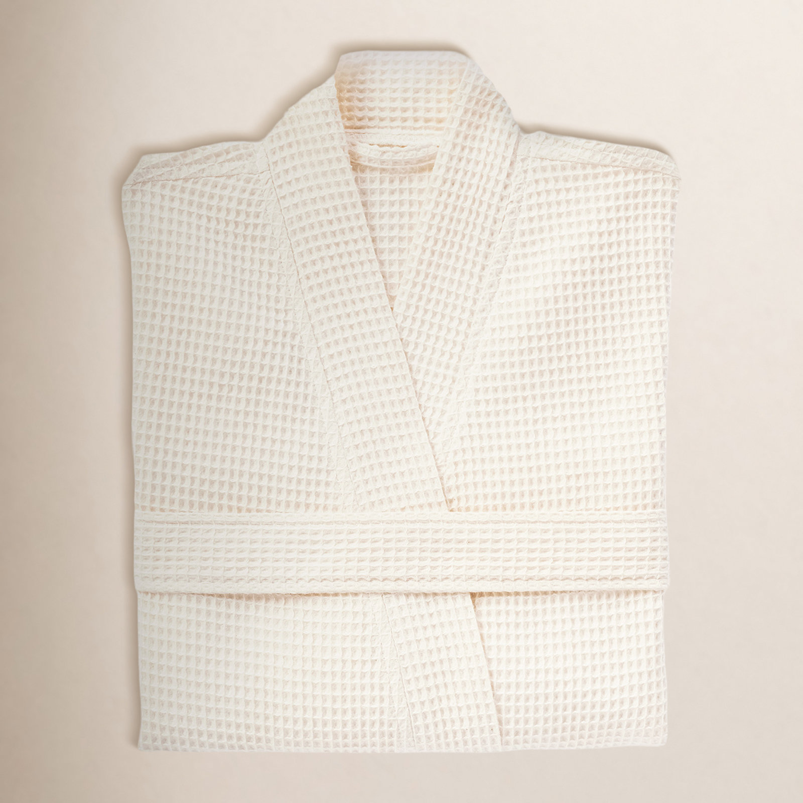Pebbled Terry Organic Waffle Robe, Large/XLarge, Undyed