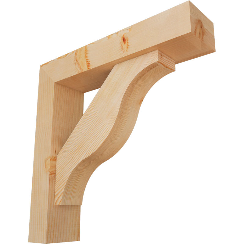 Support Funston Block avec support décalé, 24 x 24, Sapin Douglas de l 5 1/2 po (lisse)