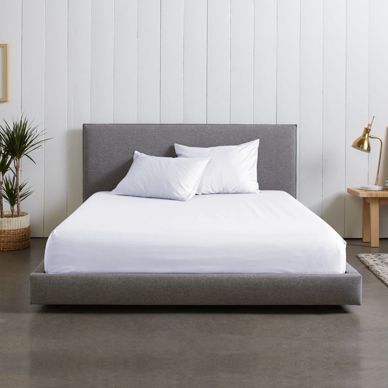 Microfiber Brushed Fitted Sheet, Single (3'), White