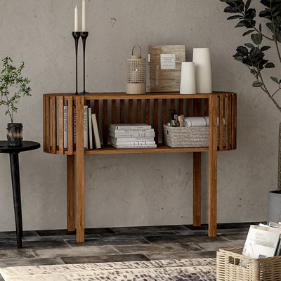 Entryway living room simple wood console table