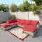 Iliah 116.54'' Wide U-Shaped Aluminum Patio Sectional with Cushions-1881596149