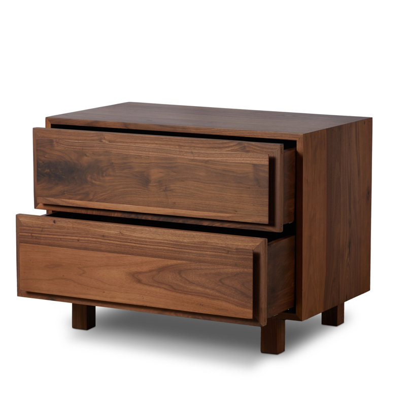 Stafford 2 - Drawer Solid Wood Nightstand