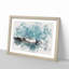 Wave Curl Watercolour - Framed Print-56882308-56882313
