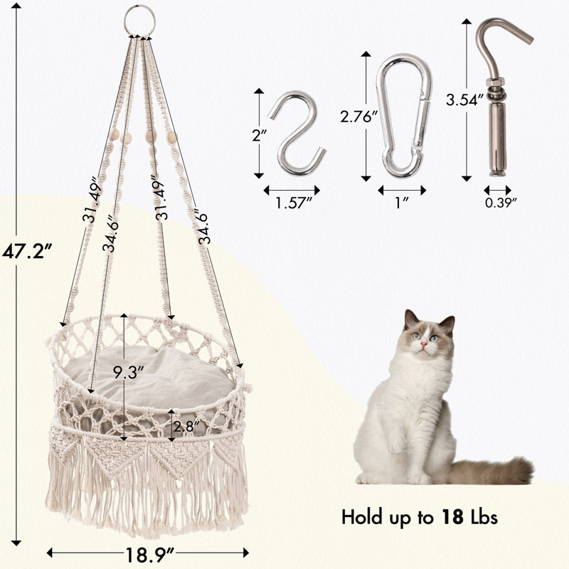Balançoire pour chat avec hamac pour chat