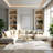 Stylish Woven Carpet, 31.5 x 47.2 inches | 100% Polyester, Pile Height: 0.04 inches, Total Height: 0.31 inches | Antibacterial, Non-Slip PVC Felt Underside | Machine Washable, Perfect for Living Room & Bedroom Decor-898394208