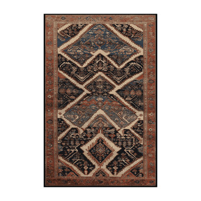 Machine Washable Persian Brown Area Rug