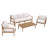 Outdoor Conversation Set with Cushions-1031785389