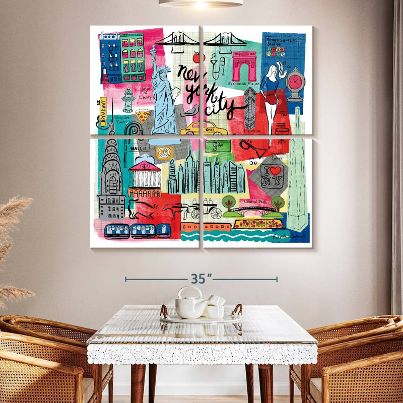 Nicci Global Travel VIII, 50" H x 50" W