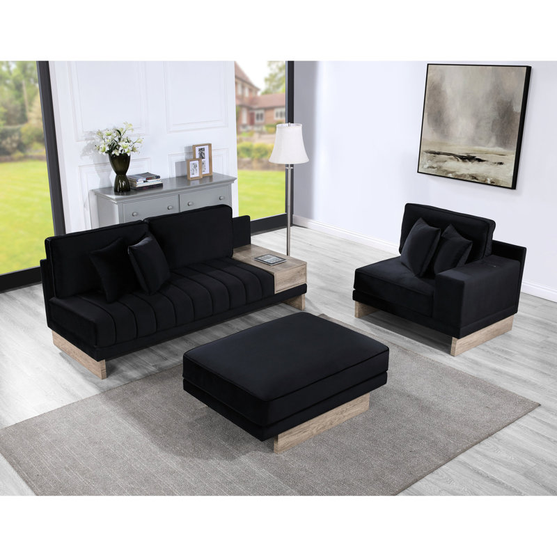 Canapé modulaire réversible moderne en velours
