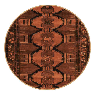 Machine Washable Turkish Brown Area Rug